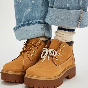 Timberland Women's Tan Lace Up Boots